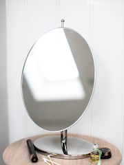 Robert Welch Silver Oblique Pedestal Mirror - Image 1 of 4