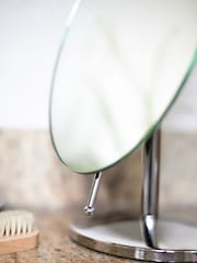 Robert Welch Silver Oblique Pedestal Mirror - Image 2 of 4