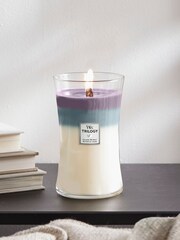 Woodwick Purple Large Trilogy Calming Retreat Candle - Image 1 of 2