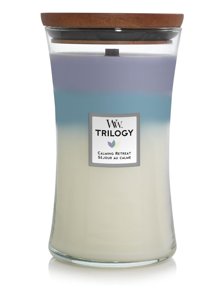 Woodwick Purple Large Trilogy Calming Retreat Candle - Image 2 of 2