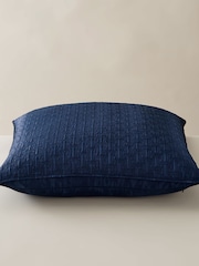 Ted Baker Blue T Quilted Polysatin Pillowcase - Image 1 of 2