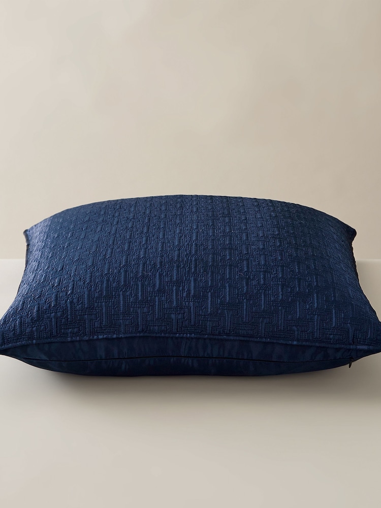 Ted Baker Blue T Quilted Polysatin Pillowcase - Image 1 of 2