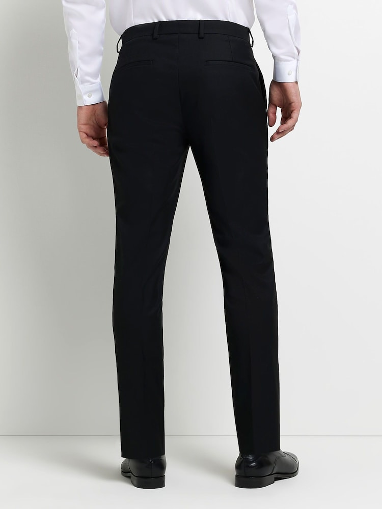 River Island Black Skinny Twill Suit Trousers - Image 2 of 4