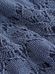 Blue Washed Off The Shoulder Jumper - Image 6 of 6