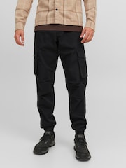 Черный - JACK & JONES брюки-карго свободного кроя - Изображение 1 из 8