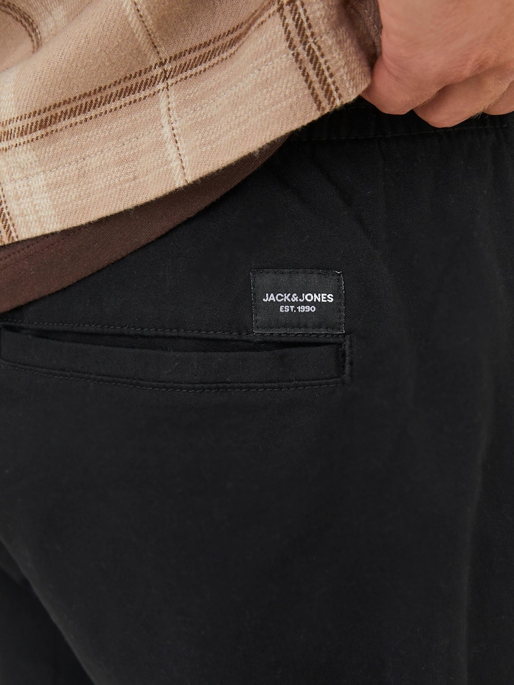 JACK & JONES Black Relaxed Fit Cargo Trousers - Image 3 of 8