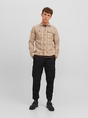 Черный - JACK & JONES брюки-карго свободного кроя - Изображение 4 из 8