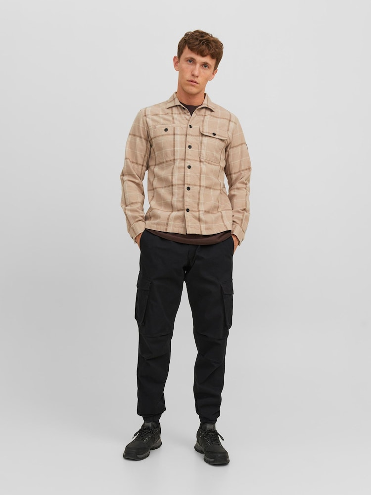 JACK & JONES Black Relaxed Fit Cargo Trousers - Image 4 of 8