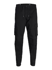 Черный - JACK & JONES брюки-карго свободного кроя - Изображение 7 из 8