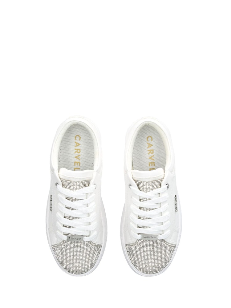 Carvela Soar Jewel White 2 Trainers - Image 5 of 5