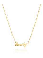 Abbott Lyon Script Personalised Name Small Chain Link Necklace - Image 1 of 3