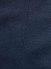 Navy Blue Slim Fit Linen Blend Blazer - Image 12 of 13