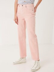 FatFace Pink Ellen Coloured Wide Leg Jeans - Image 1 of 4