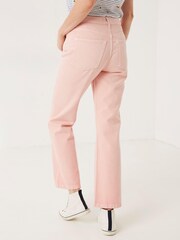 FatFace Pink Ellen Coloured Wide Leg Jeans - Image 2 of 4