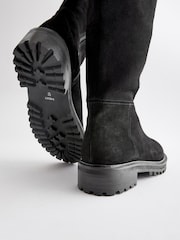 črna - Forever Comfort® Visoka kolena iz semiša gležnjarji - Slika 3 iz 7