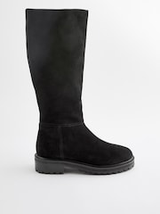 črna - Forever Comfort® Visoka kolena iz semiša gležnjarji - Slika 5 iz 7