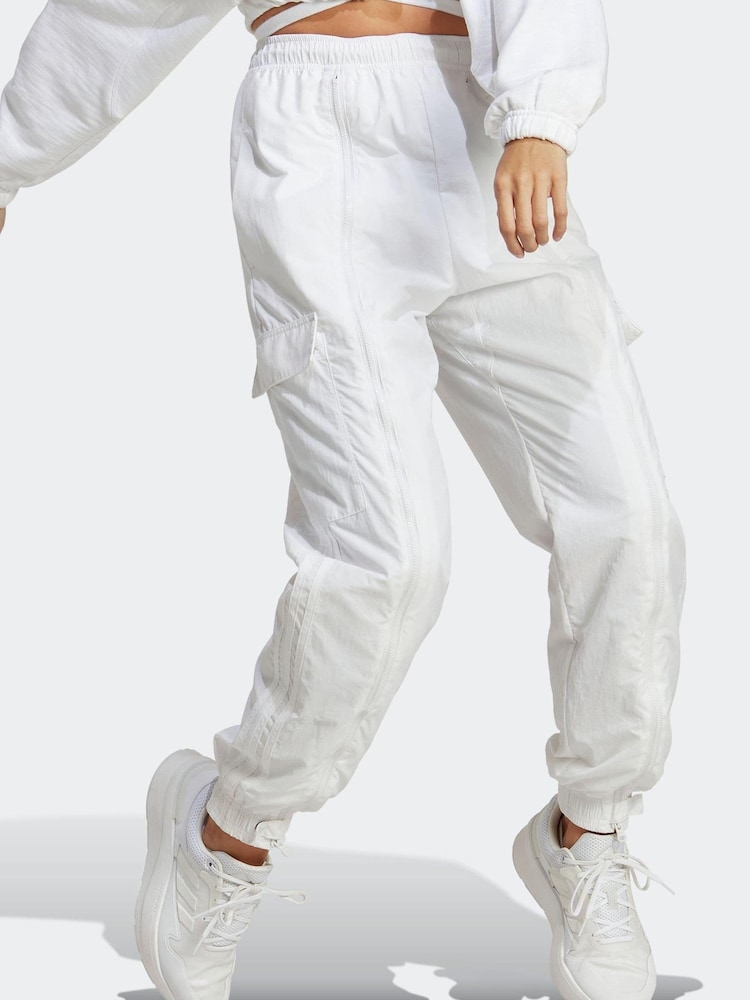 adidas White Dance Woven Versatile Cargo Tracksuit Bottoms - Image 1 of 6