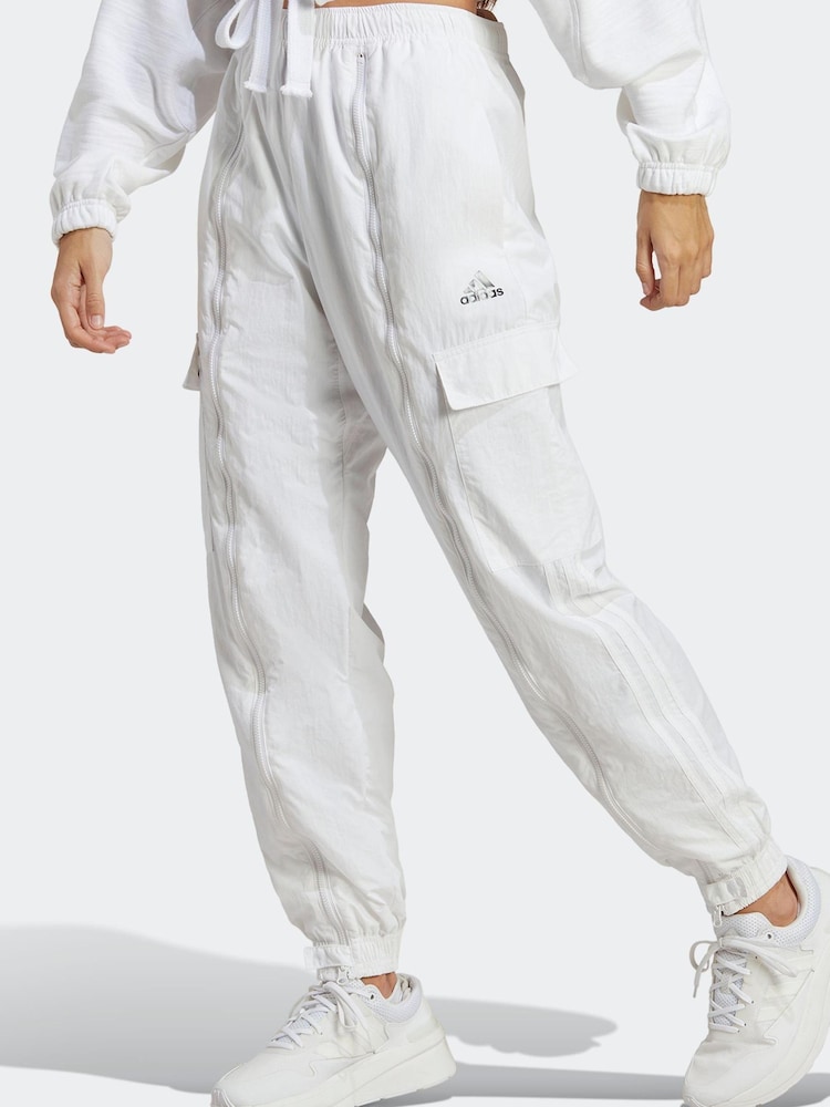 adidas White Dance Woven Versatile Cargo Tracksuit Bottoms - Image 2 of 6