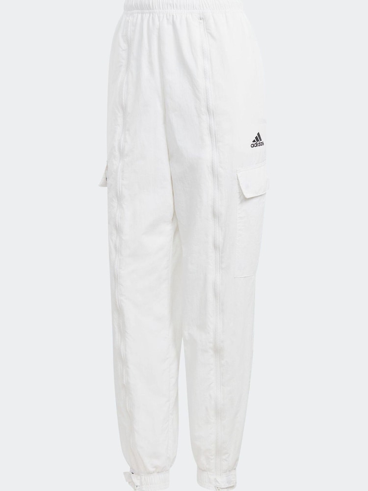 adidas White Dance Woven Versatile Cargo Tracksuit Bottoms - Image 6 of 6