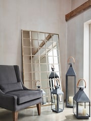 Libra Champagne Gold Statement Floor Mirror - Image 1 of 4
