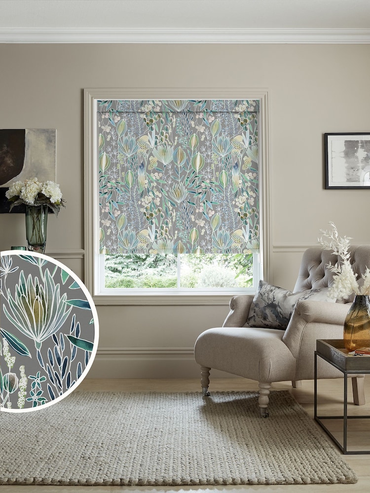Voyage Mineral Grey Blackout Masina Made to Measure Roller Blind - Image 1 of 6