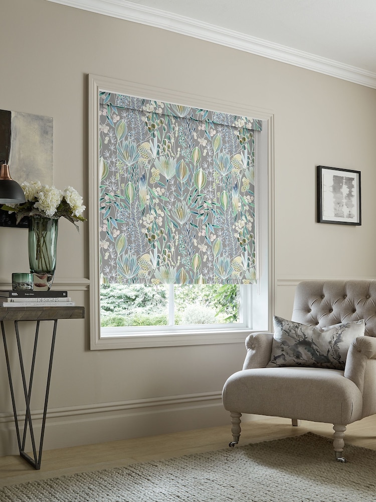Voyage Mineral Grey Blackout Masina Made to Measure Roller Blind - Image 2 of 6