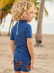 Spider-Man Cobalt Blue 2 Piece Sunsafe Top And Shorts Set (3mths-7yrs) - Image 4 of 8
