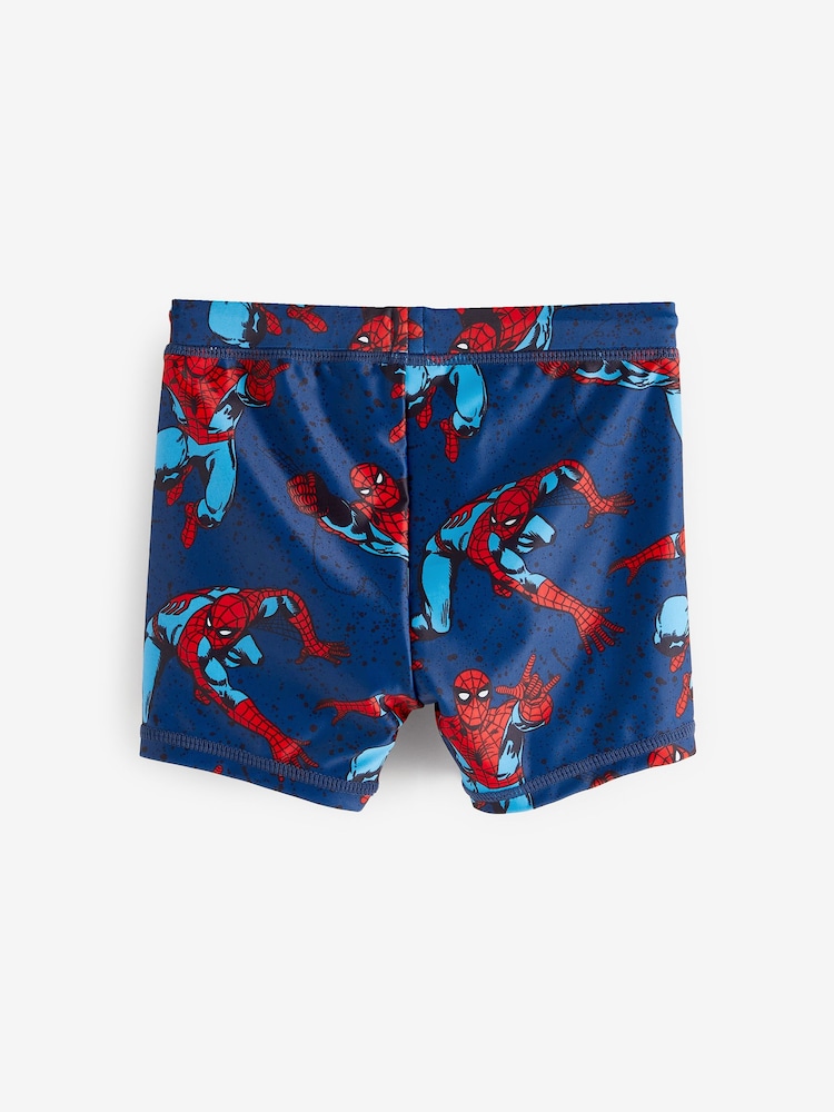 Spider-Man bleu cobalt - Ensemble 2 pièces haut et short anti-soleil (3 mois-7 ans) - Image 7 of 8
