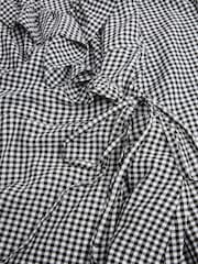 Black/White Gingham Maternity Nursing Blouse - Image 6 of 7