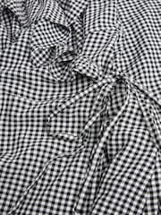 Black/White Gingham Maternity Nursing Blouse - Image 7 of 7