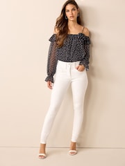 Weiß - Lift, Slim And Shape Jeans mit engem Schnitt - Bild 1 von 5