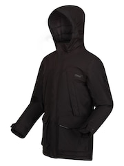 Regatta Paddrick Waterproof Insulated Black Parka Jacket - Image 6 of 7