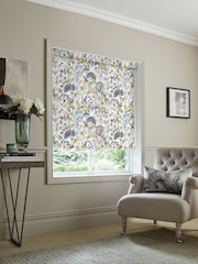 Voyage Sky Blue Blackout Country Hedgerow Made to Measure Roller Blind - Image 2 of 6