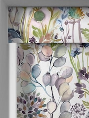 Voyage Sky Blue Blackout Country Hedgerow Made to Measure Roller Blind - Image 4 of 6