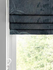 Graham & Brown Midnight Blue Restore Made to Measure Roman 100% Cotton Blind - Image 2 of 6