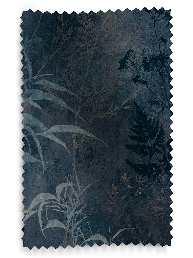 Graham & Brown Midnight Blue Restore Made to Measure Roman 100% Cotton Blind - Image 6 of 6