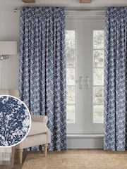 Indigo Blue Evin Made To Measure Curtains - Image 1 of 9