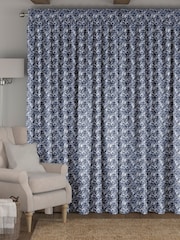 Indigo Blue Evin Made To Measure Curtains - Image 2 of 9