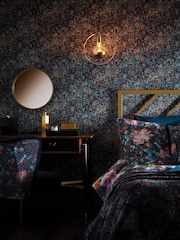 Clarke & Clarke Blue Scintilla 10.05M Wallpaper - Image 1 of 2
