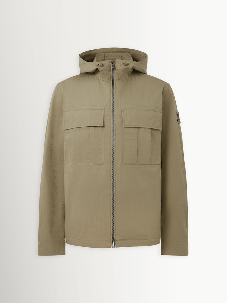 Belstaff Green Container Hooded Overshirt - Image 1 of 3