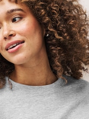 Grey Boxy Relaxed Fit T-Shirt - Image 4 of 5