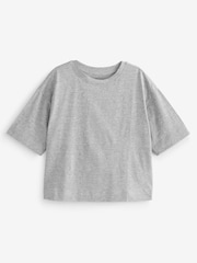 Grey Boxy Relaxed Fit T-Shirt - Image 5 of 5