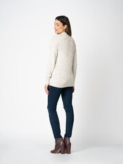 Seraphine Grey Double Layer V-Neck Nursing Jumper - Image 3 of 5