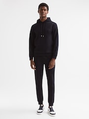 Reiss Navy Noah Interlock Drawstring Motif Joggers - Image 3 of 5