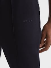 Reiss Navy Noah Interlock Drawstring Motif Joggers - Image 4 of 5
