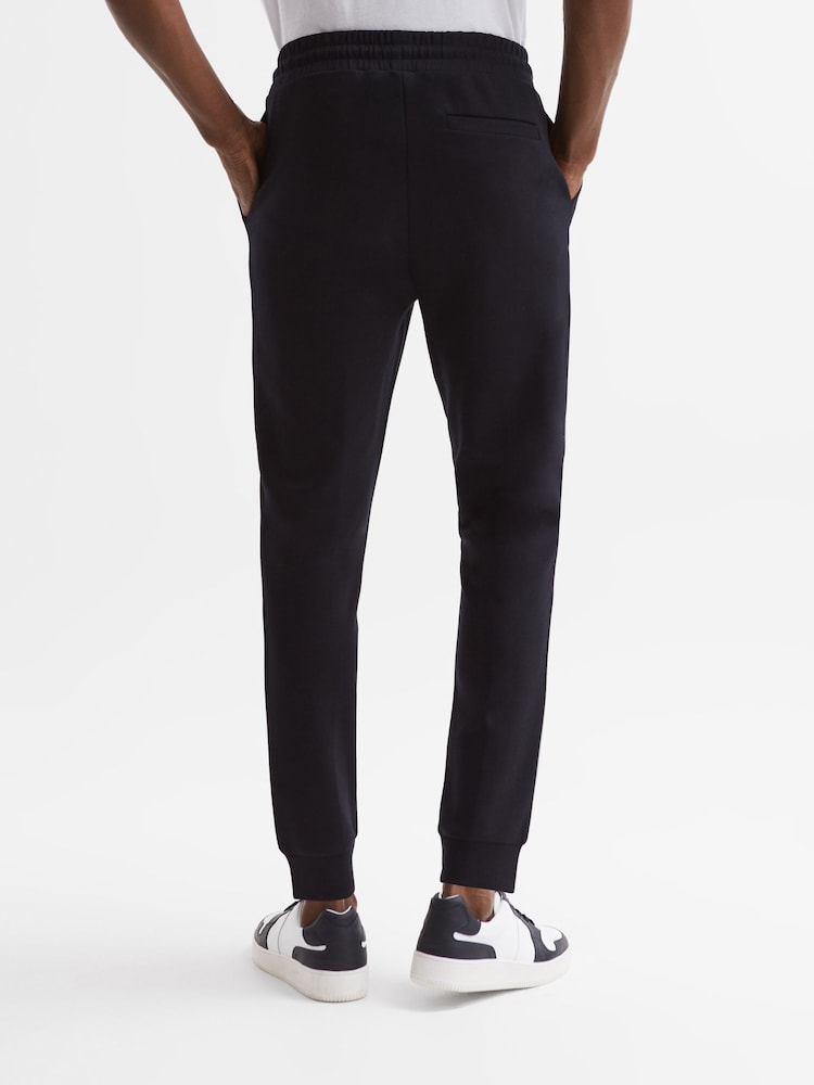 Reiss Navy Noah Interlock Drawstring Motif Joggers - Image 5 of 5