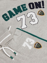 Monsoon Grey Game On Sweatshirt & Joggers Set - Image 2 of 2