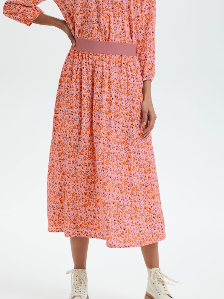 Saint Tropez Pink Inka Full Length Skirt - Image 1 of 7 Saint Tropez Pink Inka Full Length Skirt - Image 1 of 7
