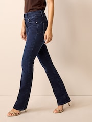 Inky Blue Denim Slim Lift And Shape Bootcut Jeans - Image 3 of 5