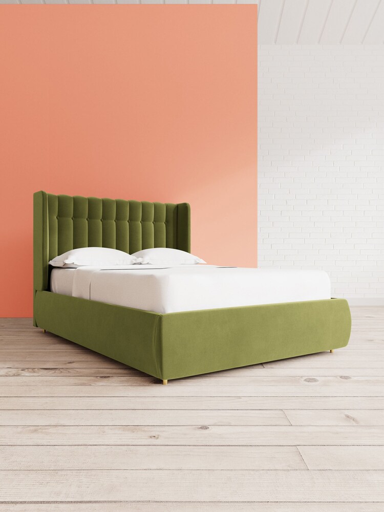 Swoon Easy Velvet Fern Green Kipling Divan Bed - Image 10 of 10